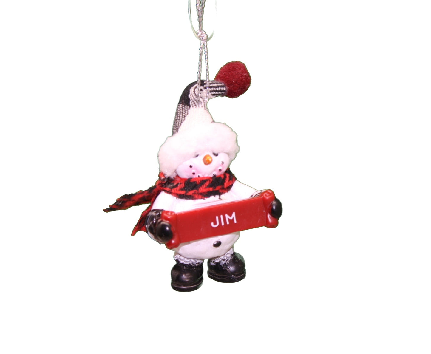 Cozy Snowman Ornament (Letters G - R) -