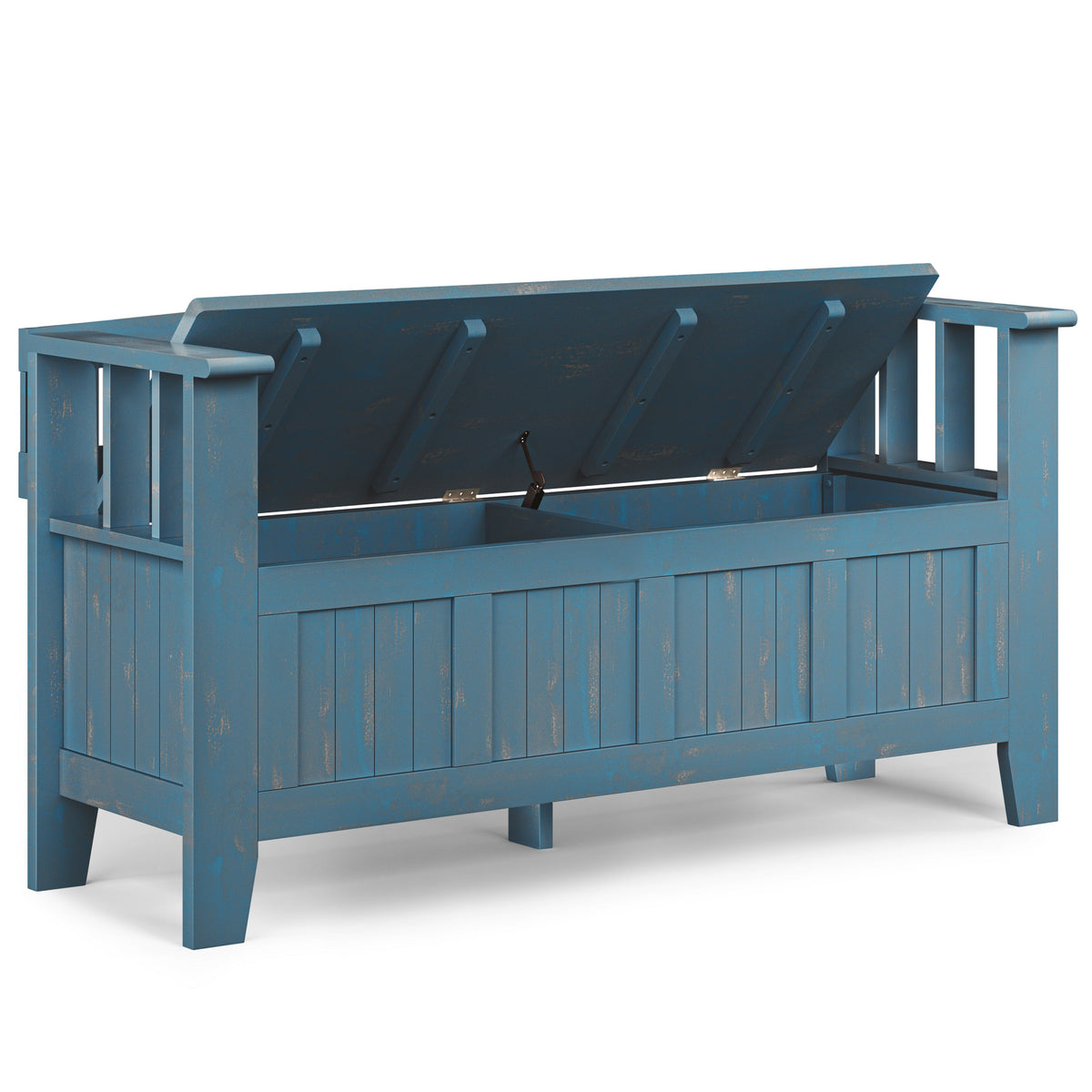 Acadian 48" Wide Solid Wood Entryway Storage Bench