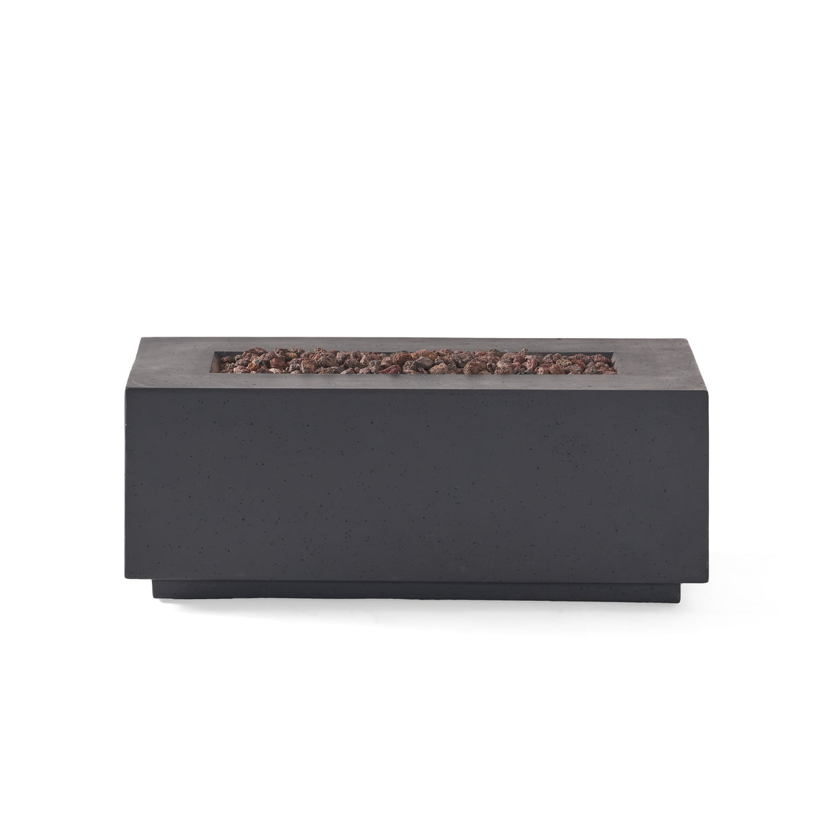 40" Outdoor 40,000 BTU Rectangular MgO Concrete Propane Fire Pit