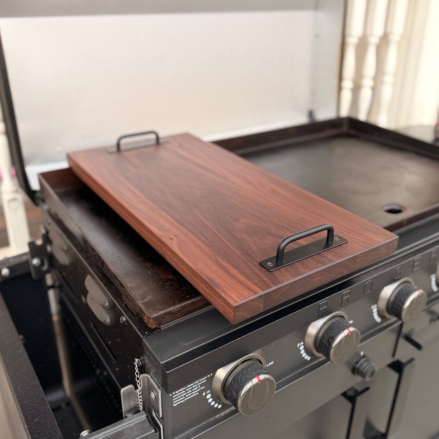 Walnut Griddle Prep Board | Handcrafted Outdoor Cutting Board