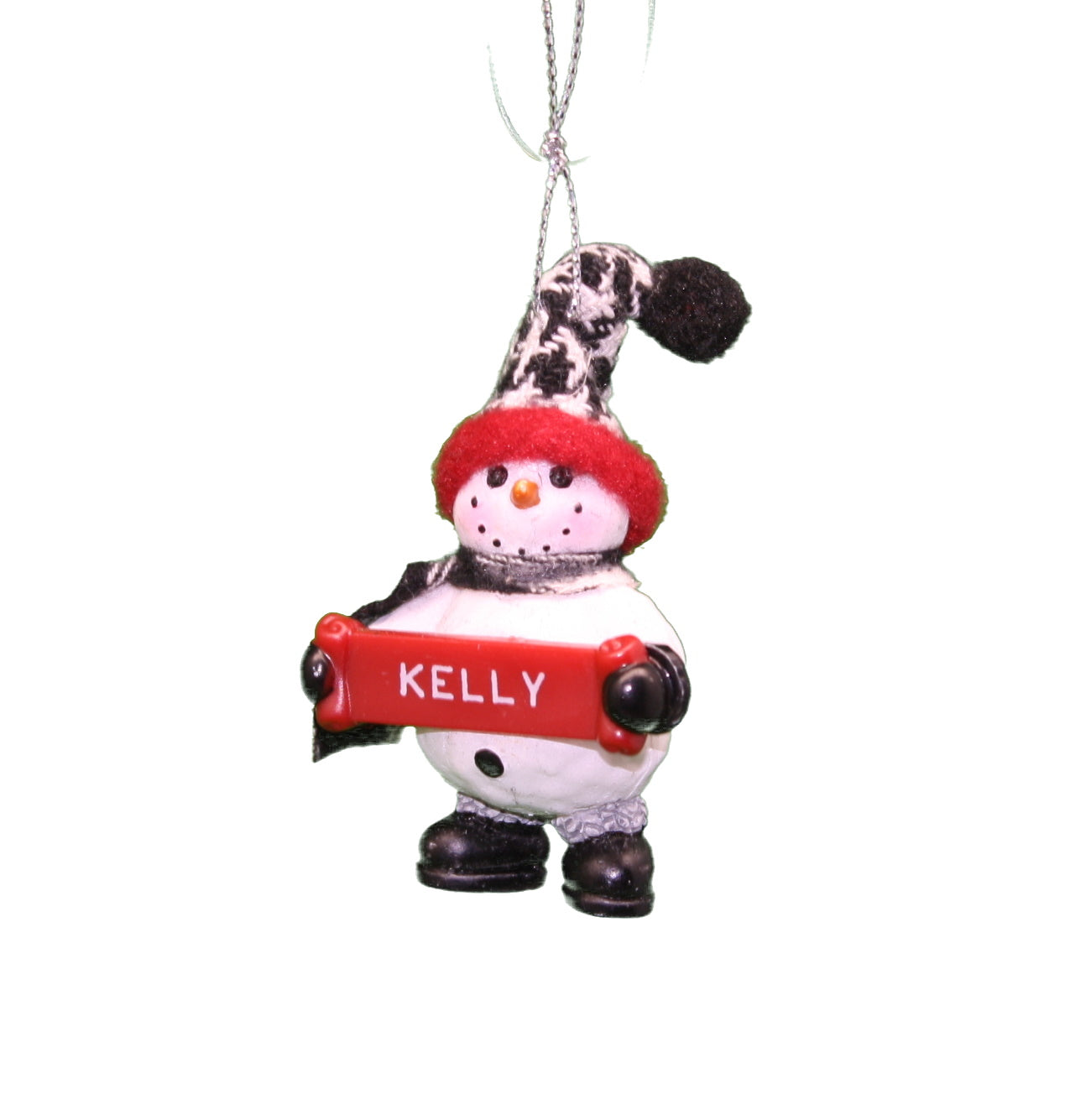 Cozy Snowman Ornament (Letters G - R) -