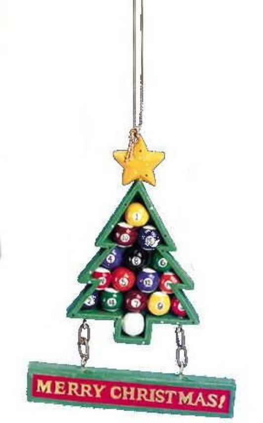 Classic Blue Collar Game Ornament - Pool