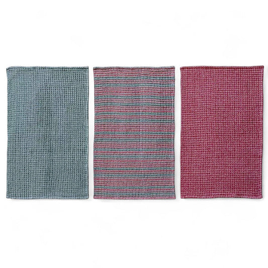 Christmas Woven Cotton Waffle Weave Tea Towel | 3 Colors