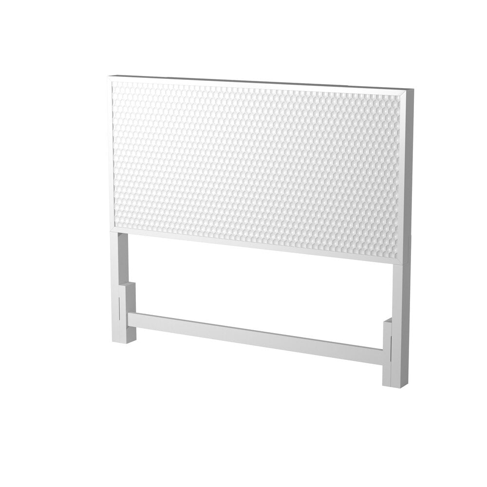 White Pearl Headboard featuring a textured design and clean lines in a contemporary white finish.