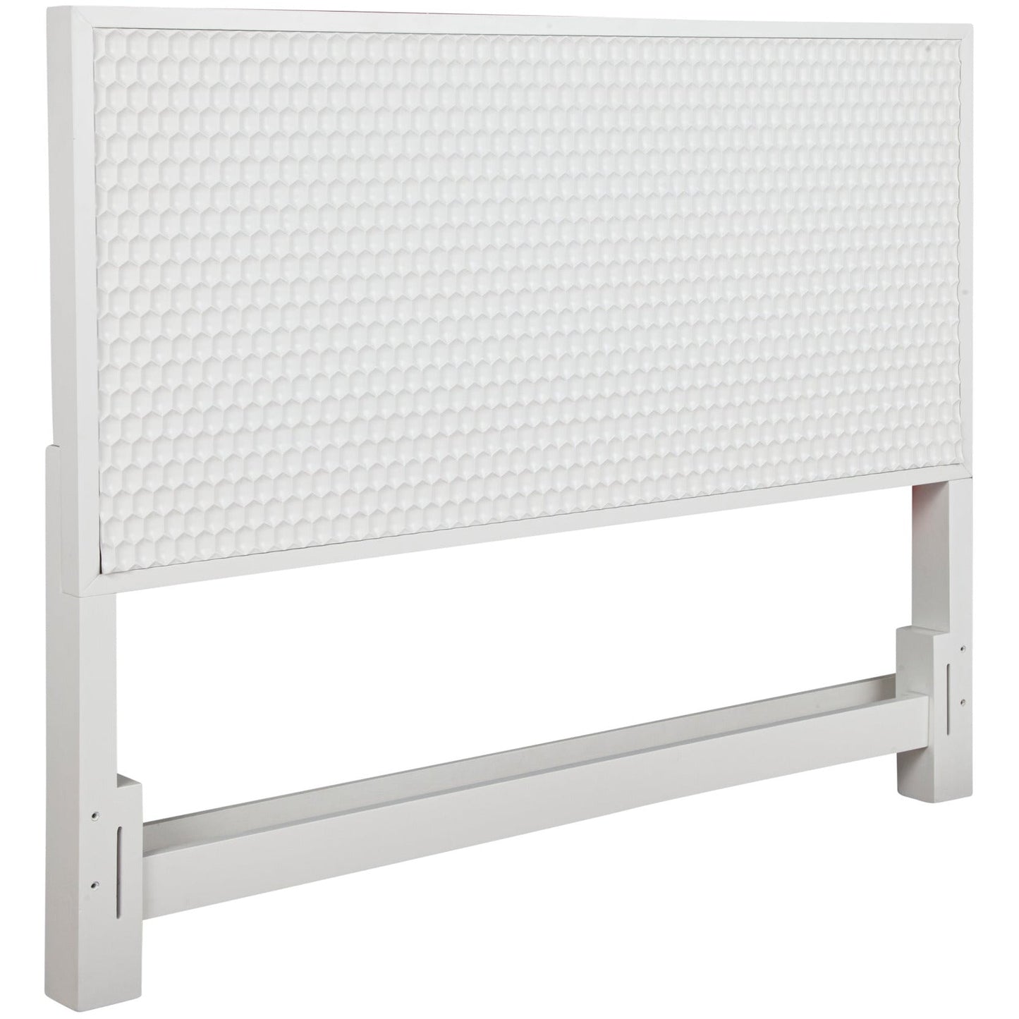 White Pearl Headboard featuring textured design and clean lines in a white finish, perfect for contemporary decor.