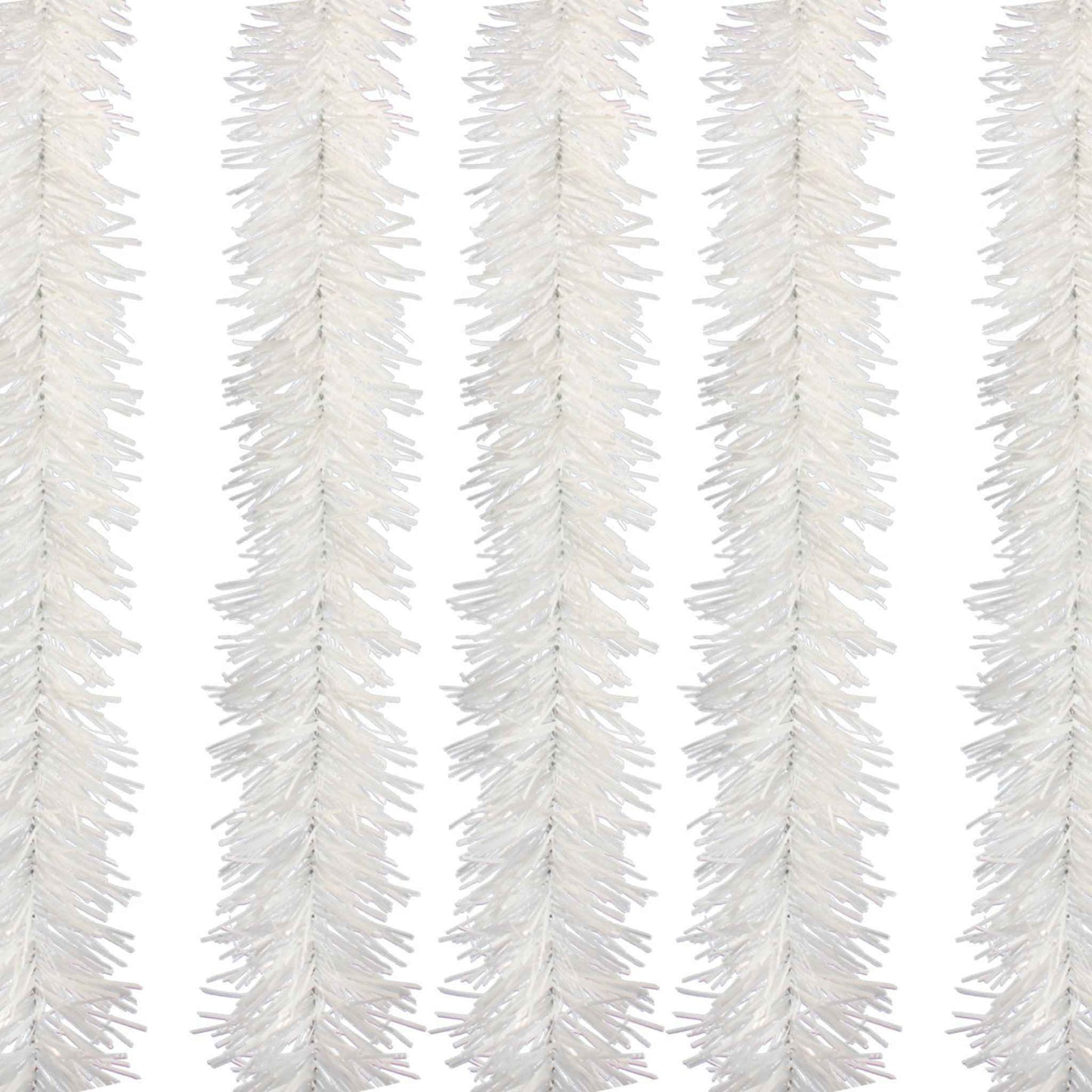 White Tinsel Garland