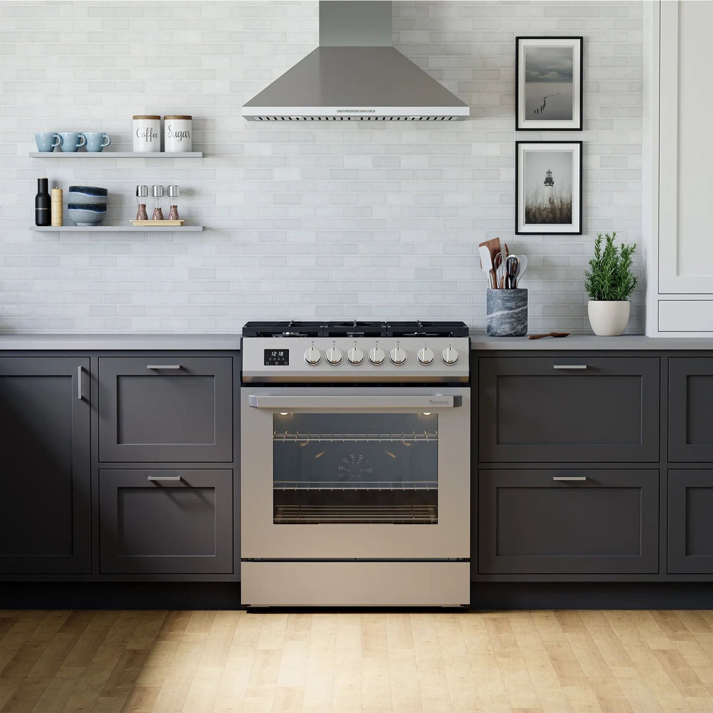 Rangaire 30" Gas Range Convection Oven Slide-in Stainless Steel RRG303TS