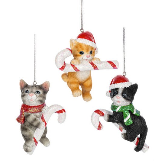 Christmas Kitten Ornament -