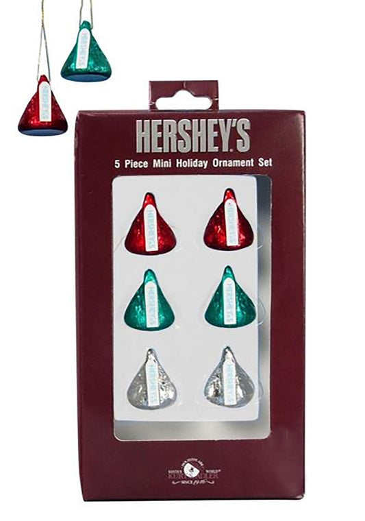 Hershey Kurt Adler Plastic Hershey's Mini Kisses Ornament, Set Of 6