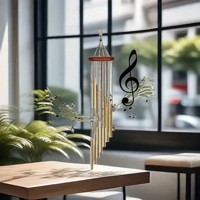 Wind Chimes - Golden Metal Aluminum