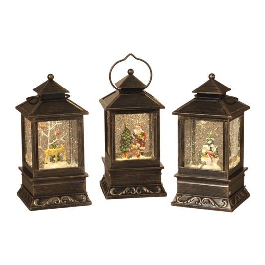 Holiday Lantern Snowglobe -