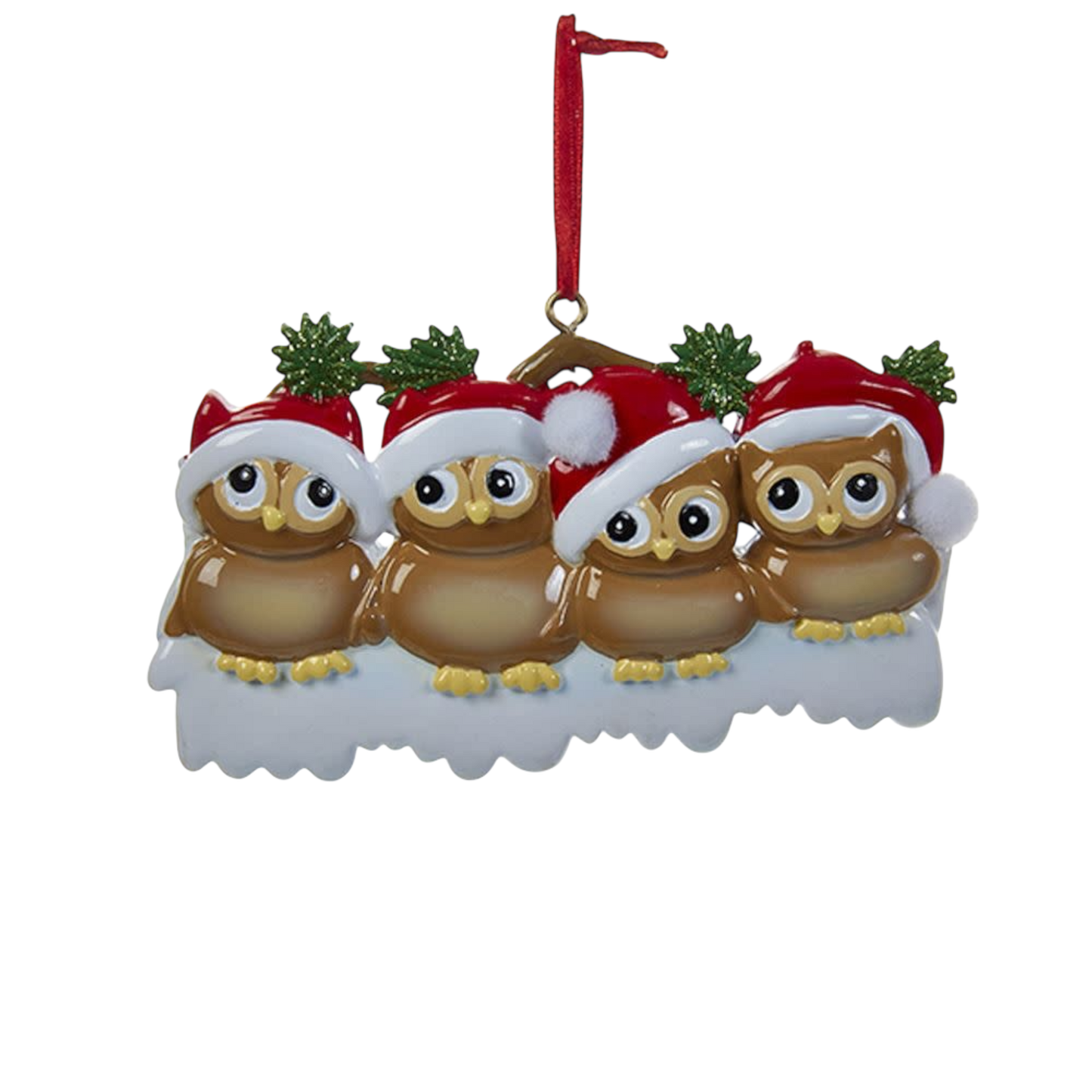 Adorable Owl Family Ornament - Family of 4