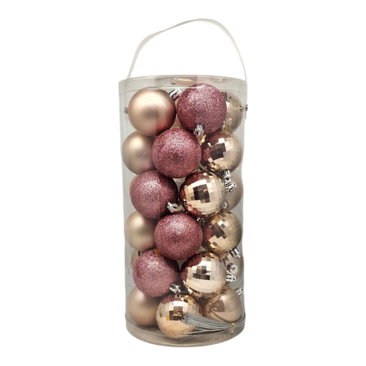 60MM 30 Count Shatterproof - Pink Coral