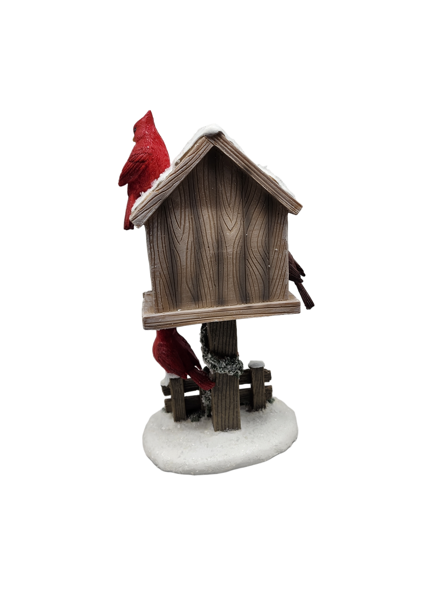 Cardinal Birdhouse Countdown Calendar - 11 Inch