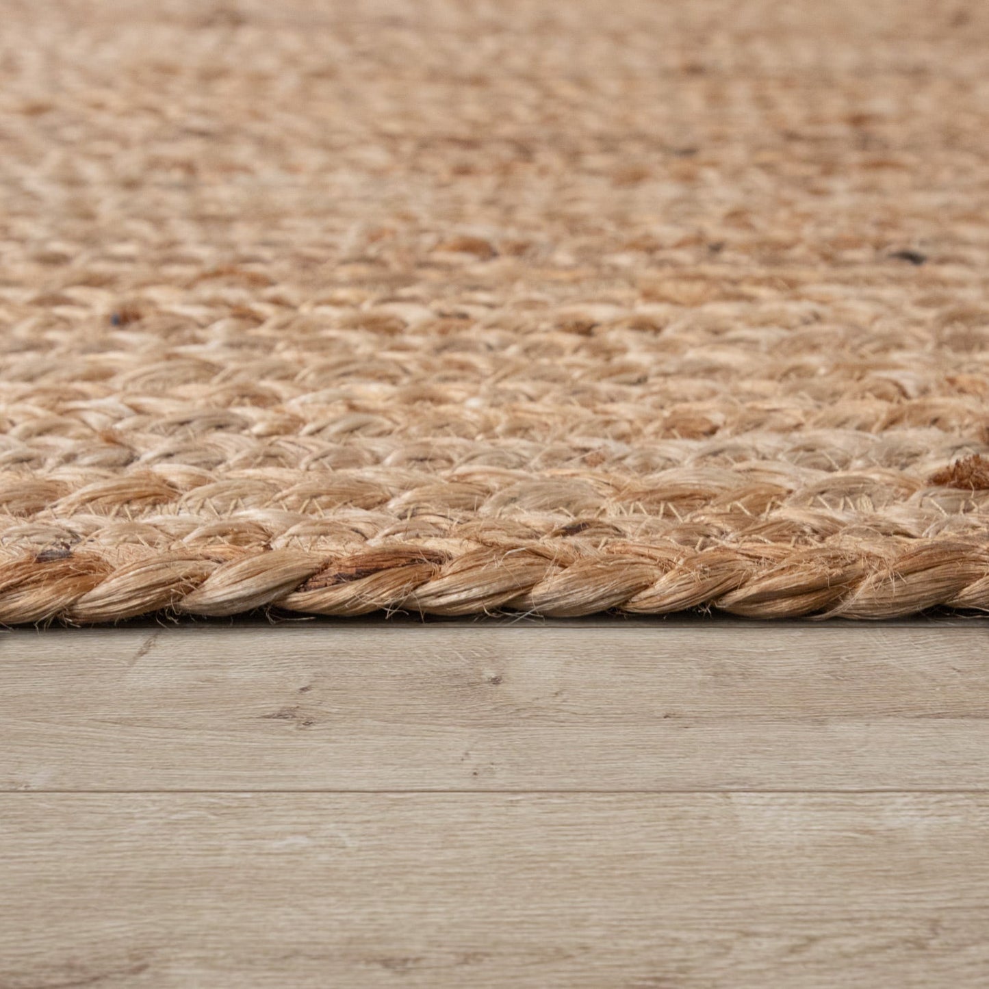Jute Rug Kaia Hand-Woven with Natural Fibers in Wooden Brown