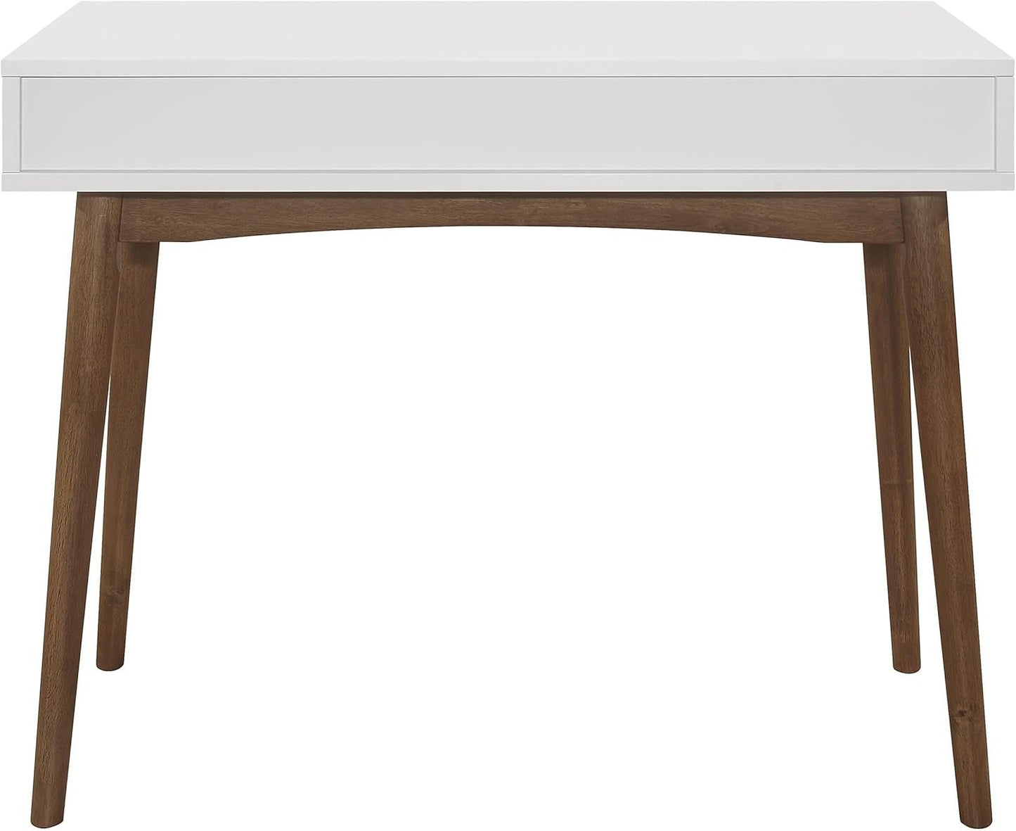 Wood Writing Desk with Drawer Spacious Top and Storage