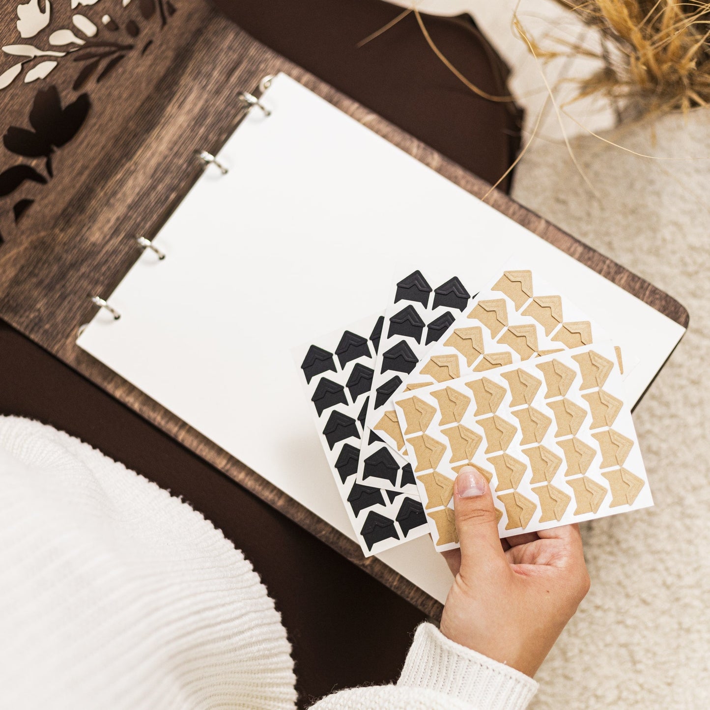 Wooden Photo Album - Wildflower