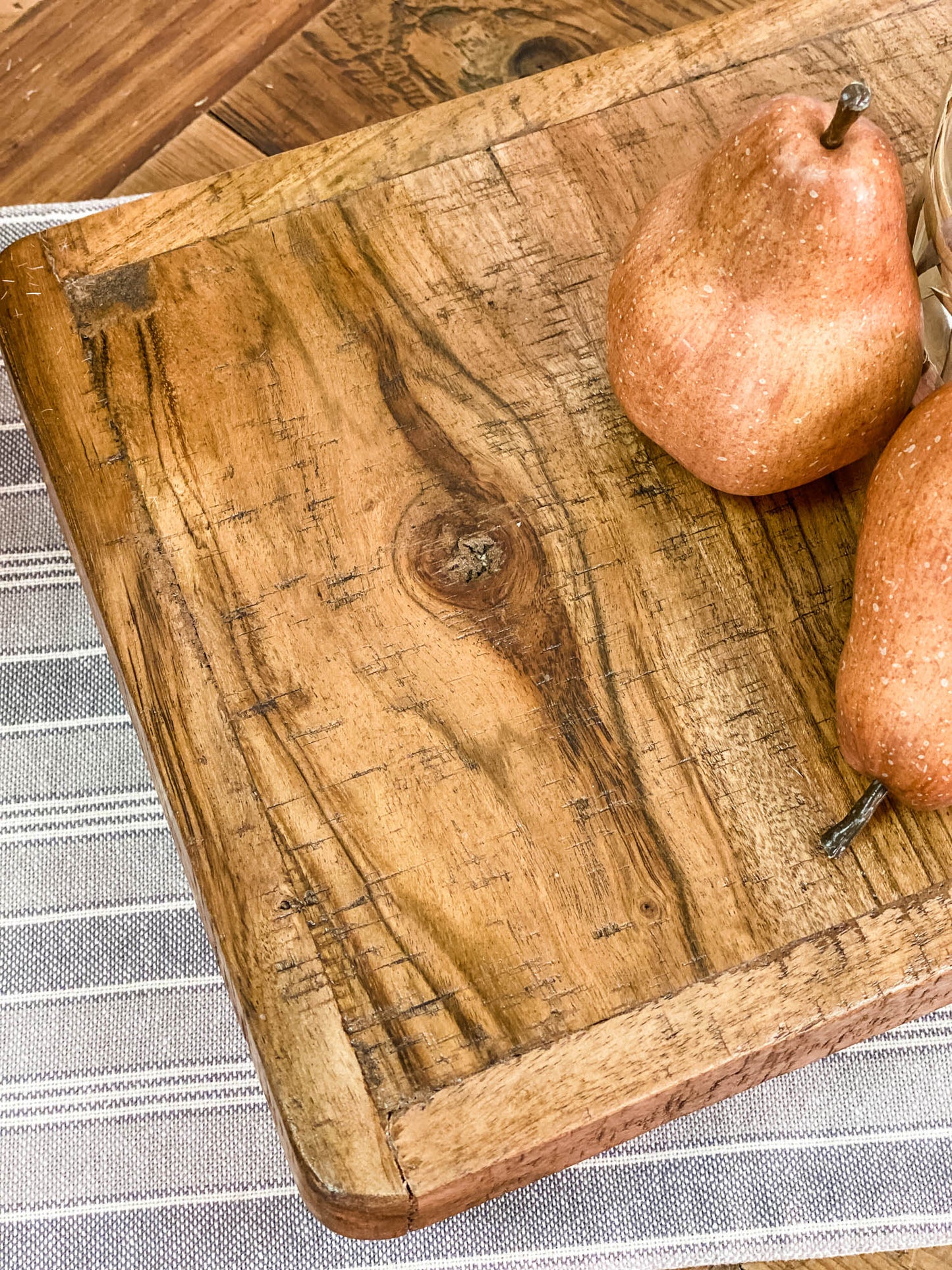 Rustic Wood Display Riser with Hairpin Legs