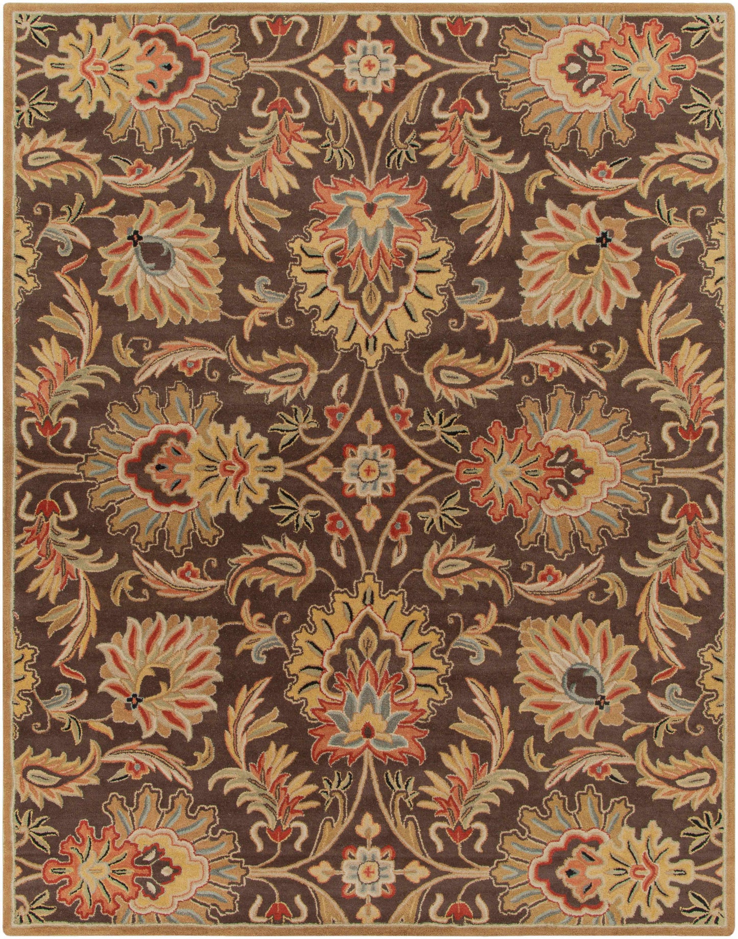 Chesterton 1028 Hand Tufted Brown Wool Rug