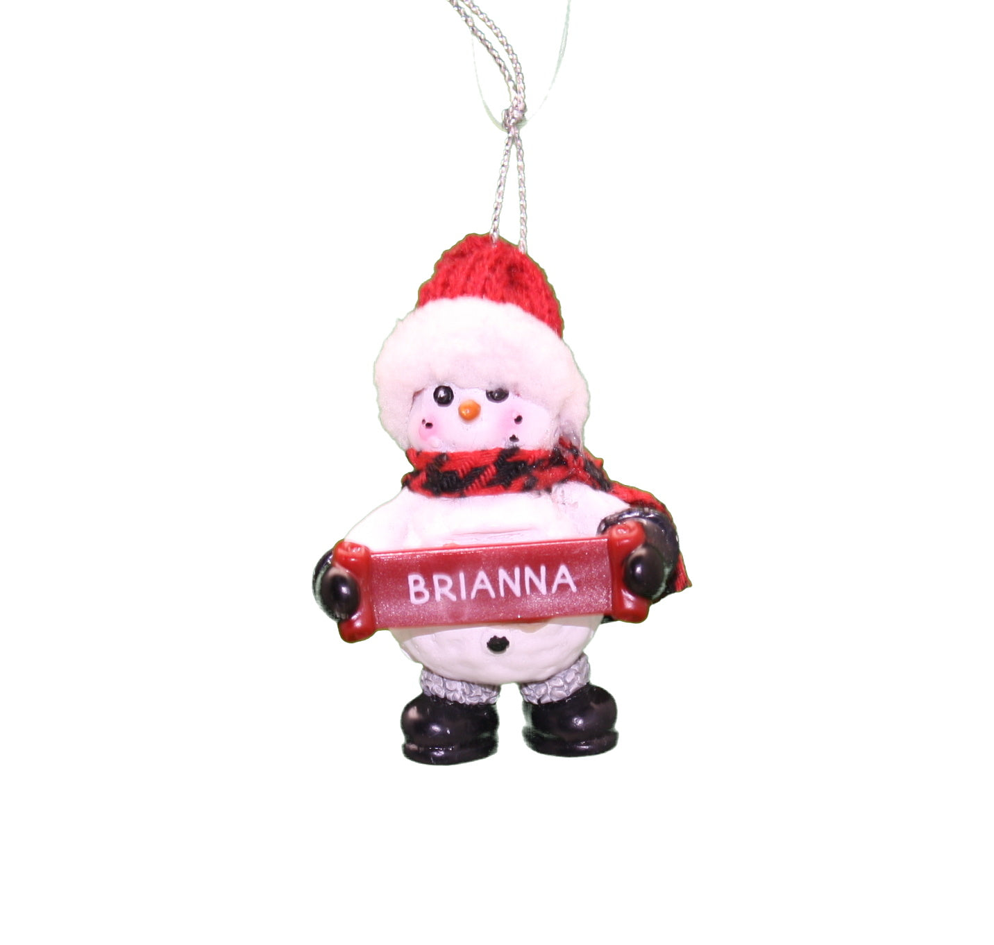 Cozy Snowman Ornament (Letters A - F) -