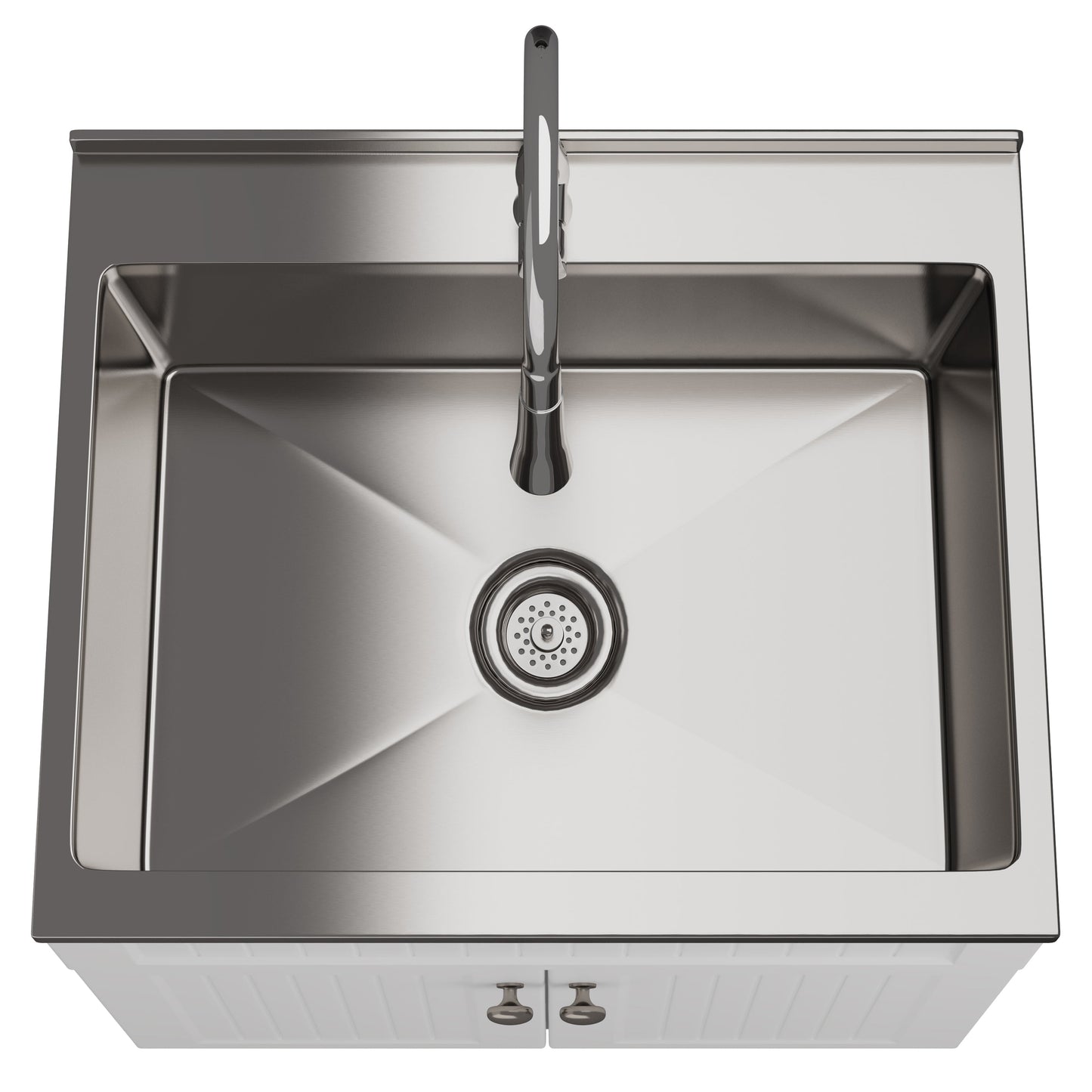 Beckham - 28" Laundry Cabinet with Faucet and Stainless Steel Sink