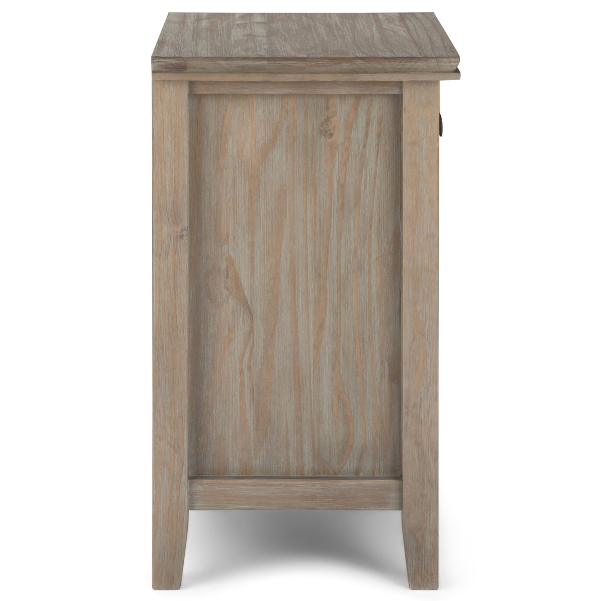 Artisan 24 Inch Wide Solid Wood Bedside Table in Distressed Grey