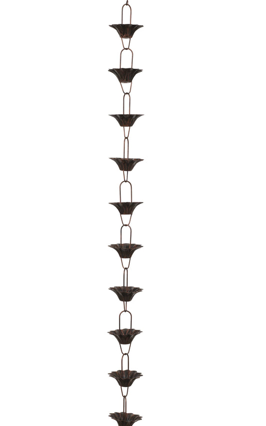 Metal Antique Rain Chain - Flower