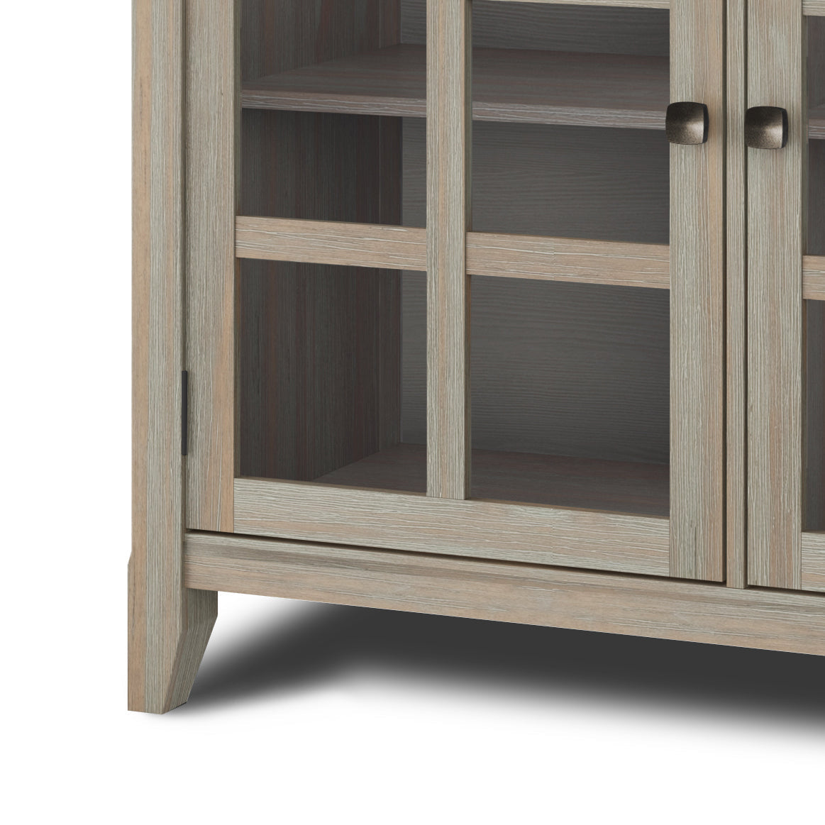 Acadian 62 Inch Wide Solid Wood Storage Cabinet in Distressed
