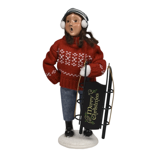 Winter Sports Family - Sledding Girl