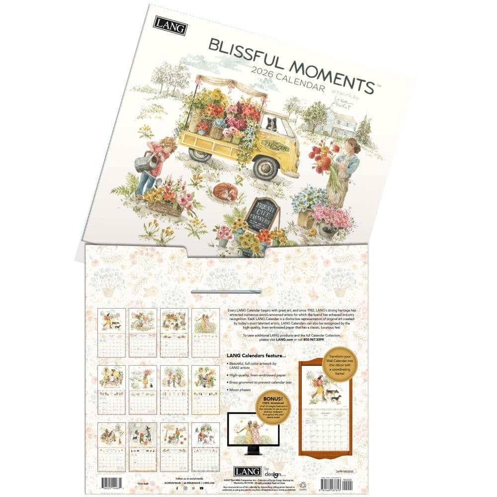 2026 Blissful Moments Wall Calendar