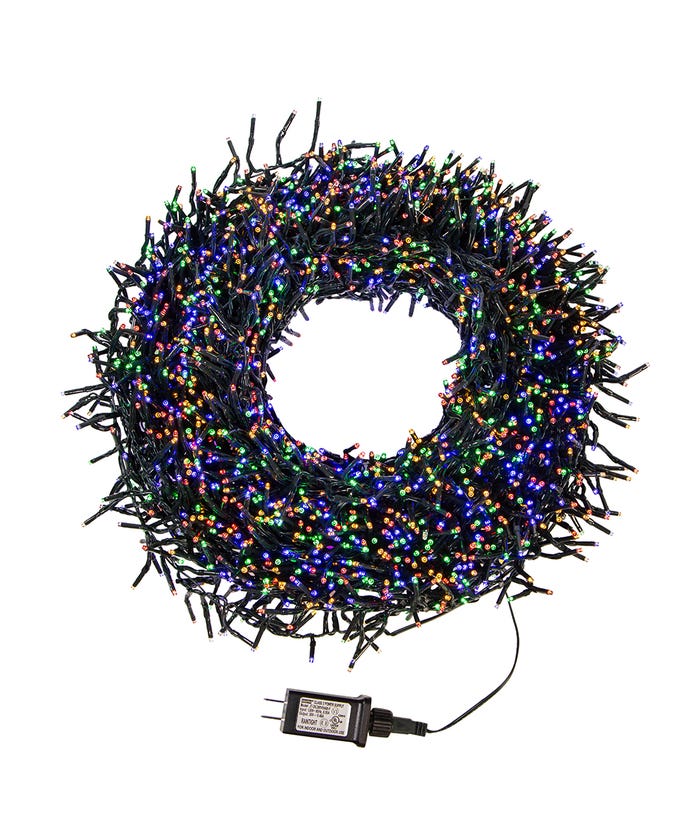 3000-Light Multi-Color LED Cluster Light Set