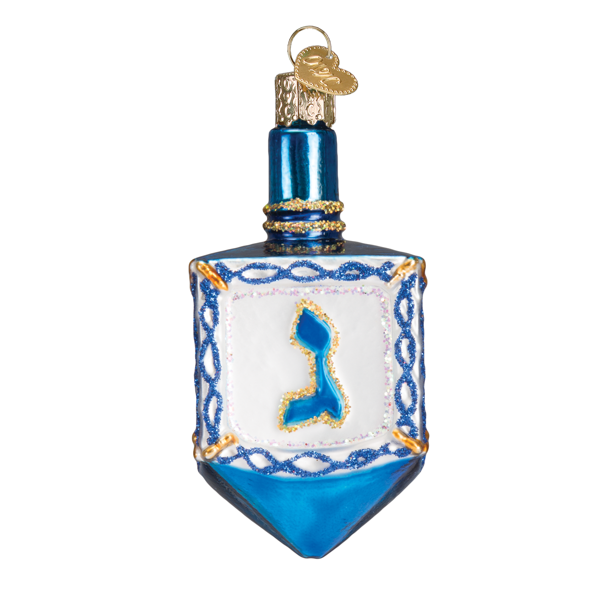 Dreidel Glass Ornament