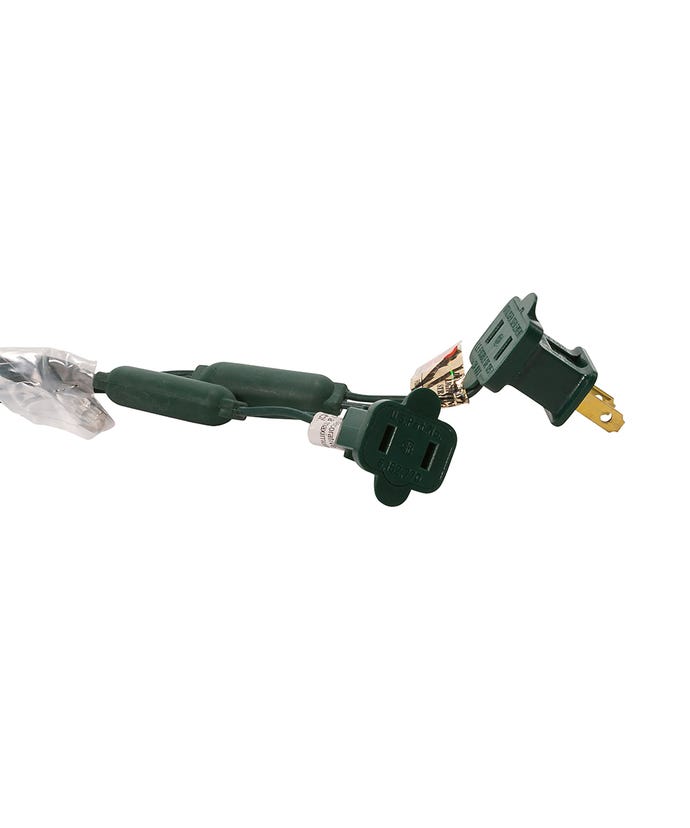 50-Light 5mm Cool White LED Green Wire Light Set