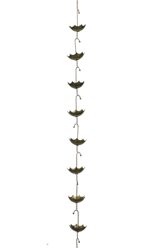 68" Metal Antique Rain Chain - Umbrellas