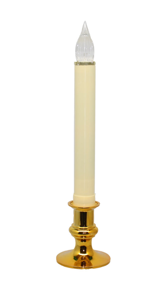 Newport LED Window Candle - Dixie - Brass