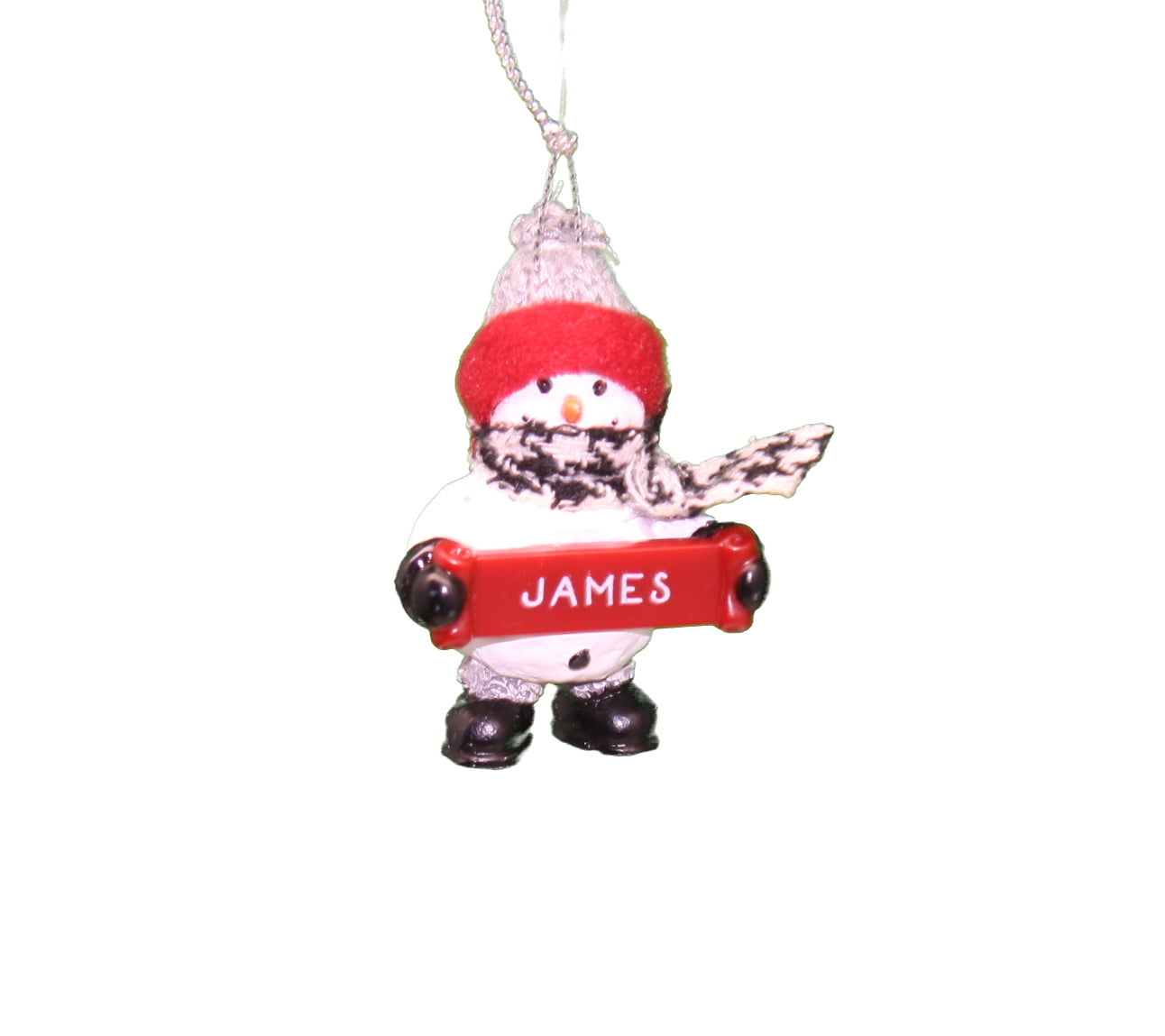 Cozy Snowman Ornament (Letters G - R) -