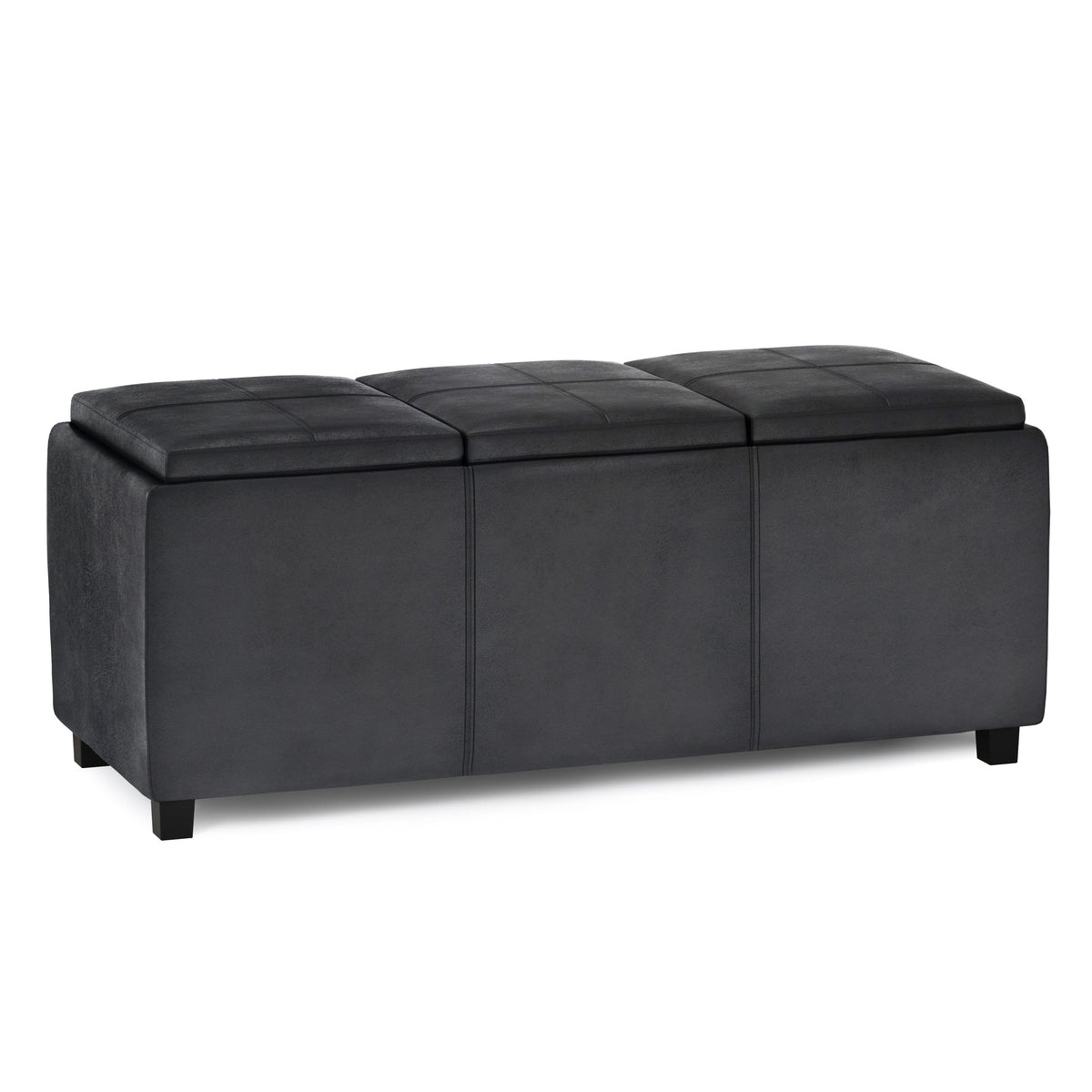 Avalon 42 Inch Wide Storage Ottoman in Distressed