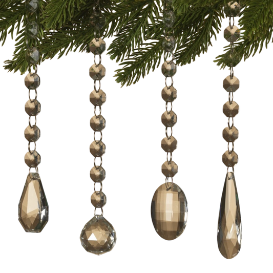 Glass Look Acrylic Jewel Ornament -
