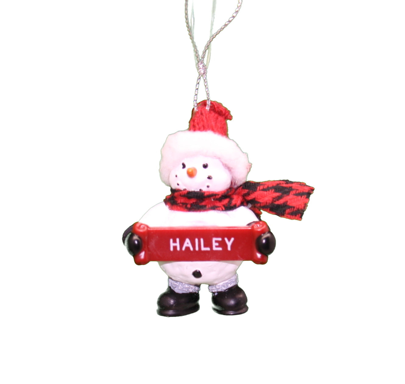 Cozy Snowman Ornament (Letters G - R) -