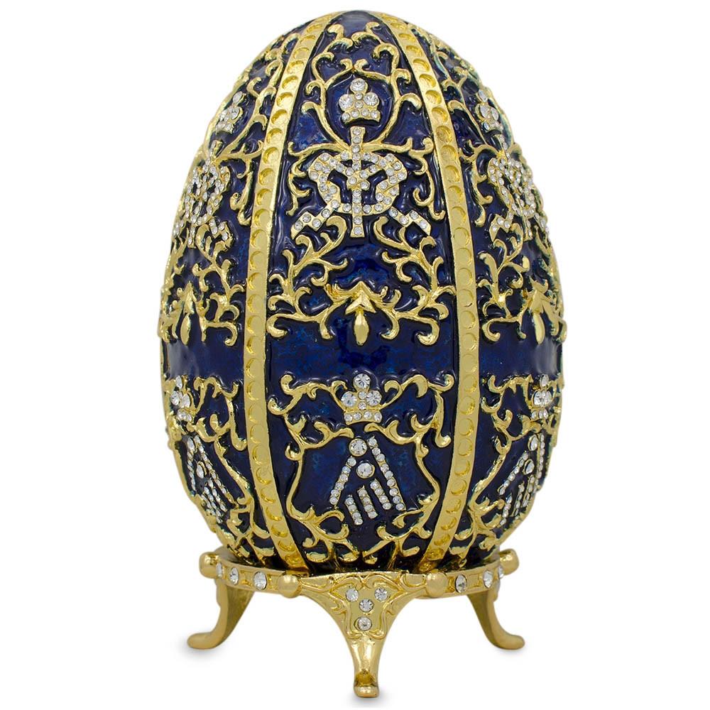 1895 Twelve Monograms Royal Imperial Metal Easter Egg
