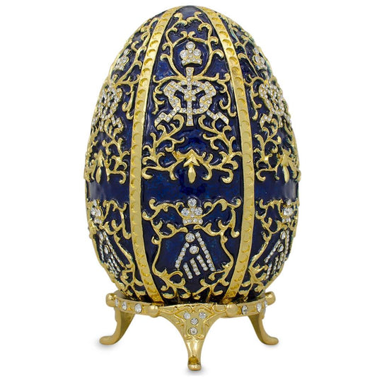 1895 Twelve Monograms Royal Imperial Metal Easter Egg