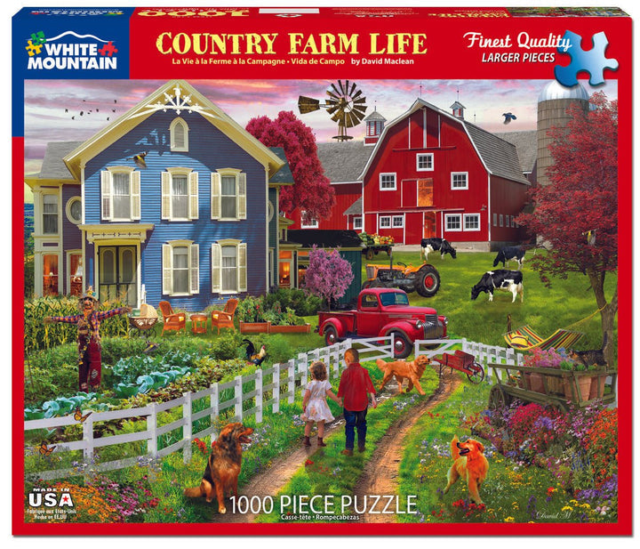 Country Farm Life - 1000 Piece Jigsaw Puzzle
