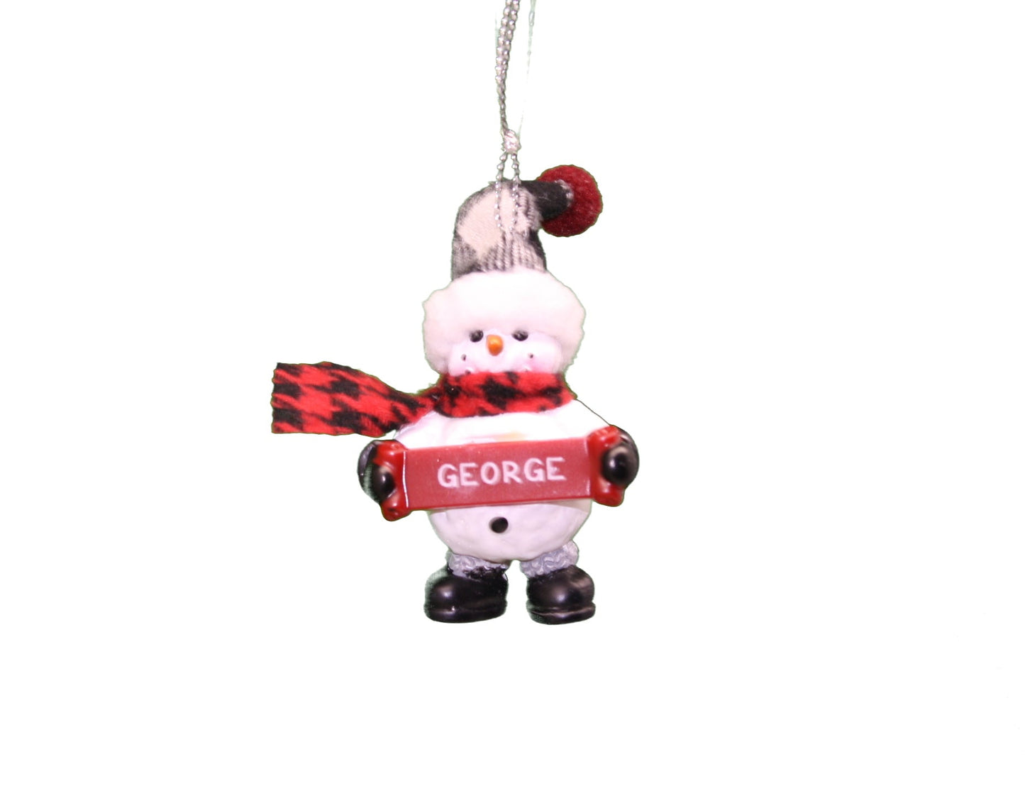 Cozy Snowman Ornament (Letters G - R) -