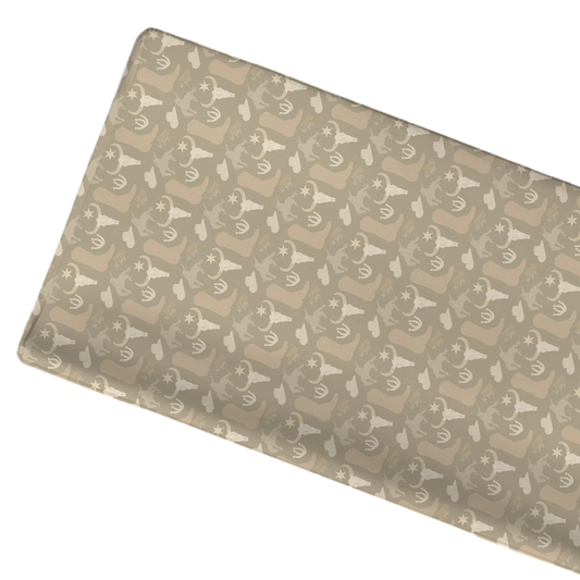 Jersey Knit Polyester Changing Pad Cover in Yippee Ki Yay