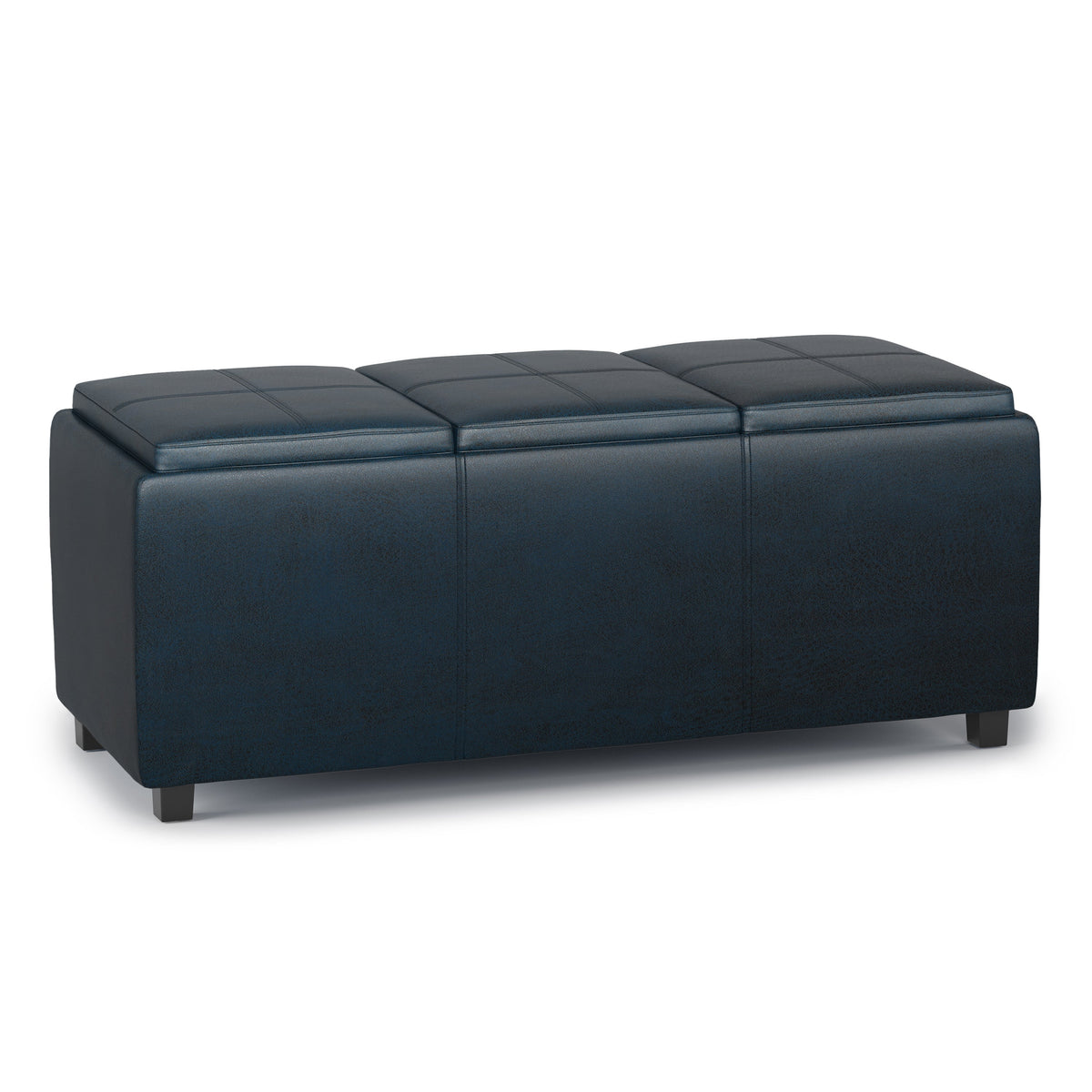 Avalon 42 Inch Wide Storage Ottoman in Distressed
