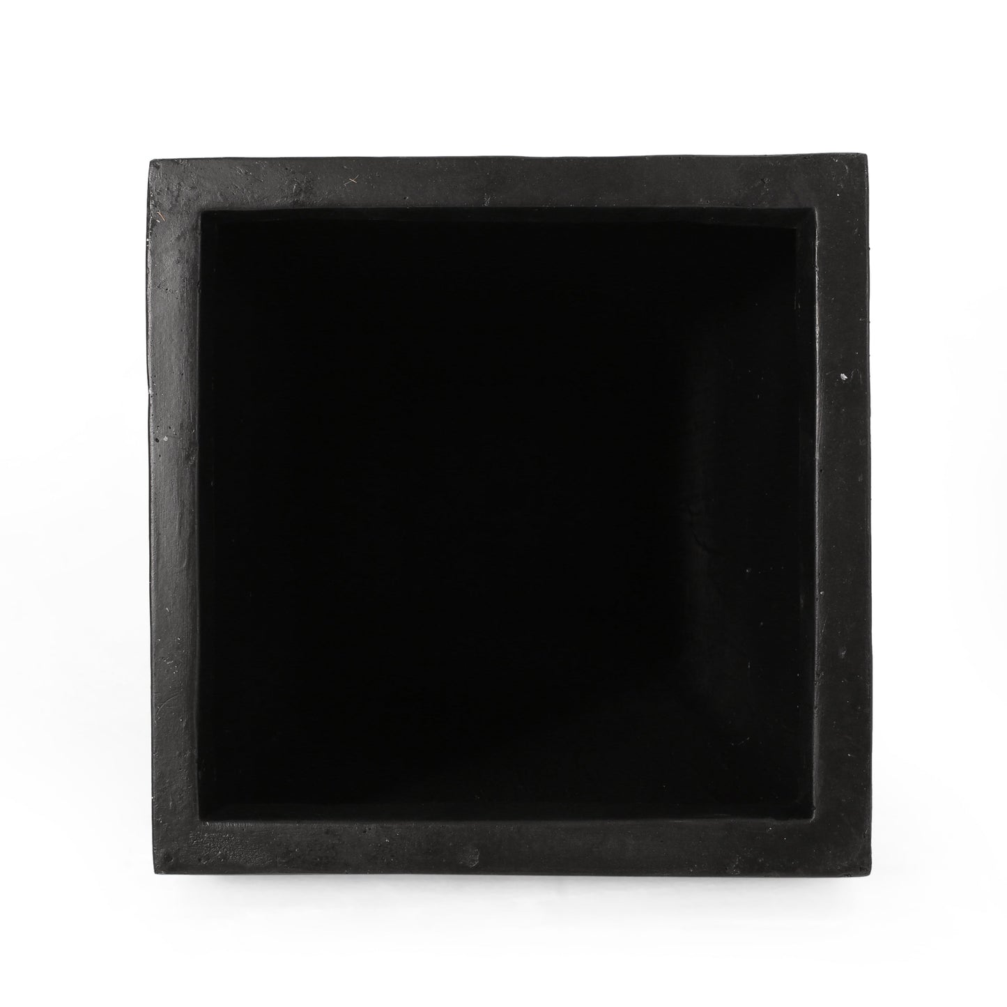 13" Outdoor Modern MGO Small Cast Stone Planter