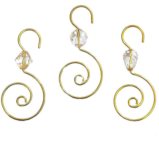 Clear Acrylic Ornament Hooks 24Pc - 2.25"