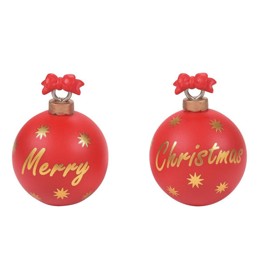 Christmas Welcome Landscape Ornament - Set of 2