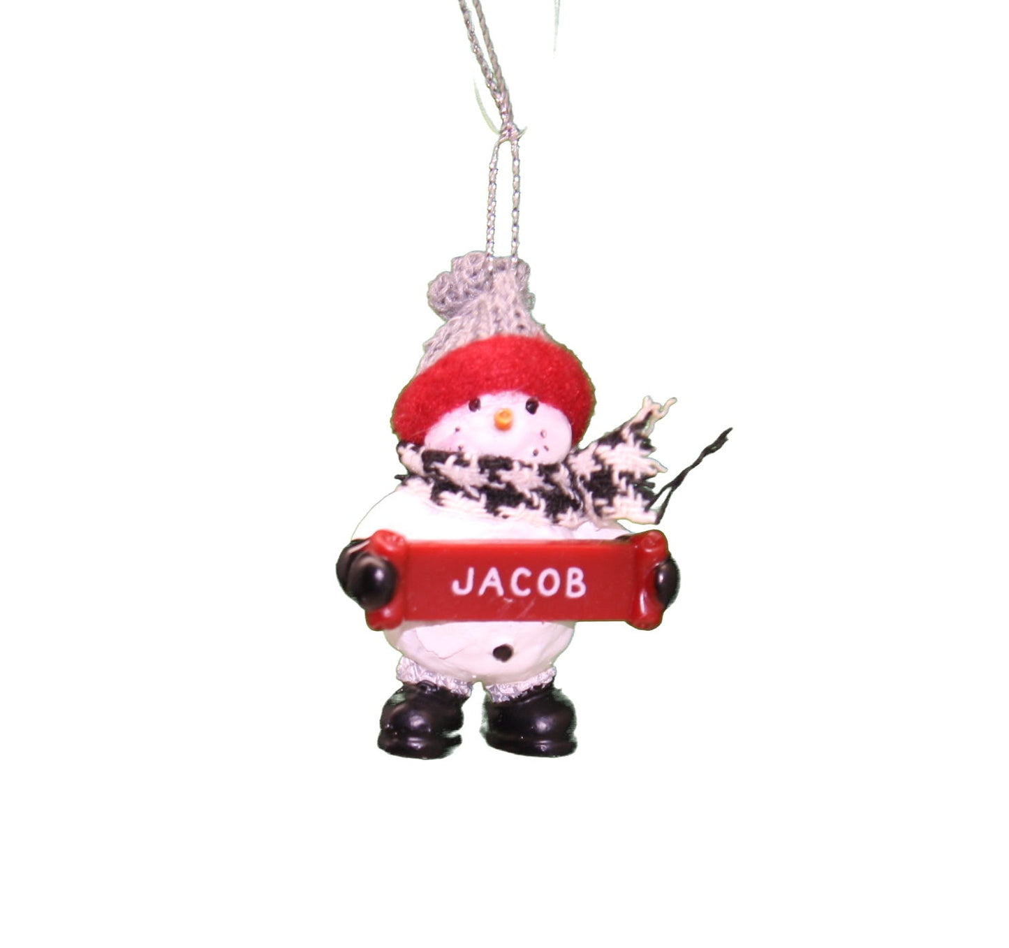 Cozy Snowman Ornament (Letters G - R) -
