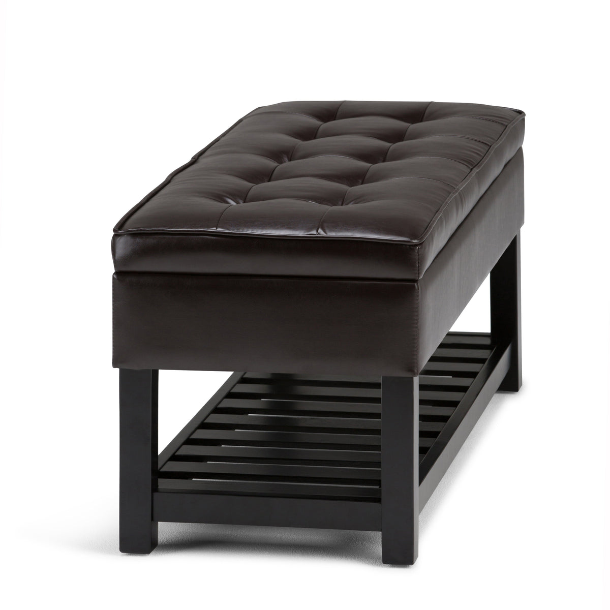 Cosmopolitan Storage Ottoman Bench with Open Bottom - Tanners